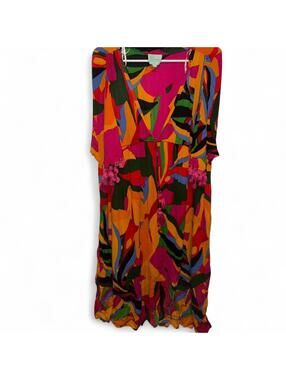 colorful abstract print tassel midi dress from the brand Free Destinations